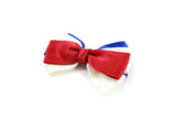 Hair Bow Clip Red/White/Blue HB6