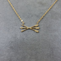 3 Arrows Gold Necklace