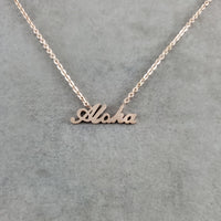 Aloha Rose Gold Necklace