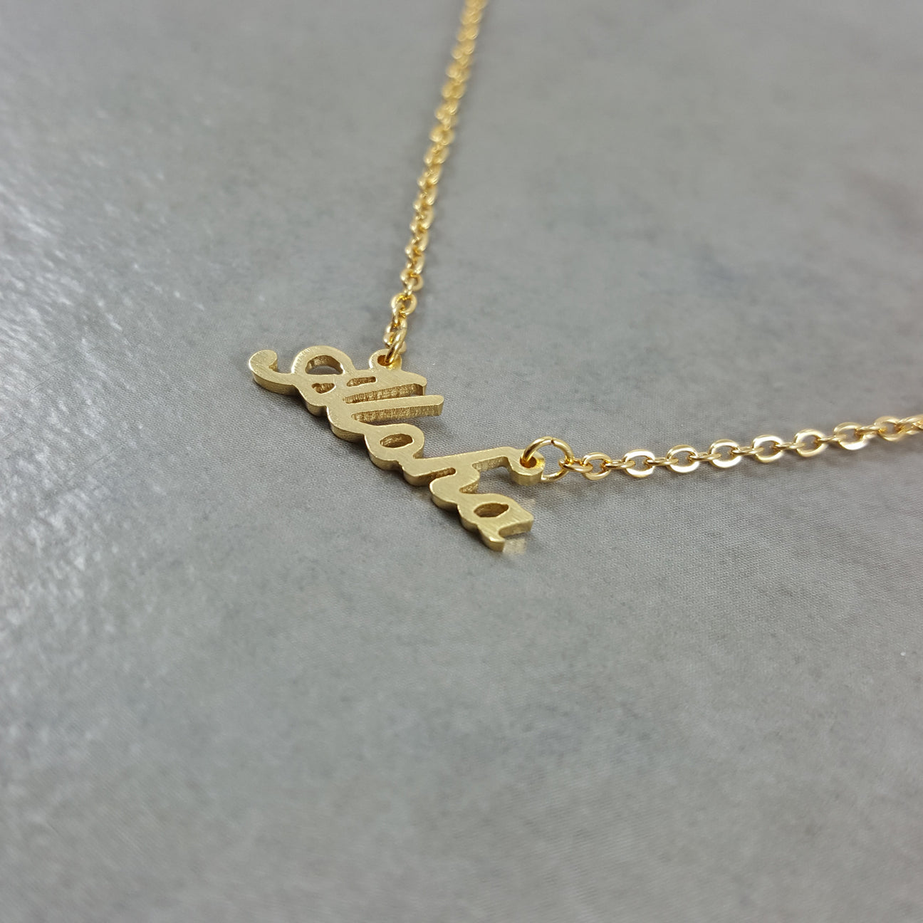 Aloha Gold Necklace - Womens Hawaiian Chain Necklace 18K Filled – Lil ...