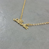 Aloha gold chain necklace close right