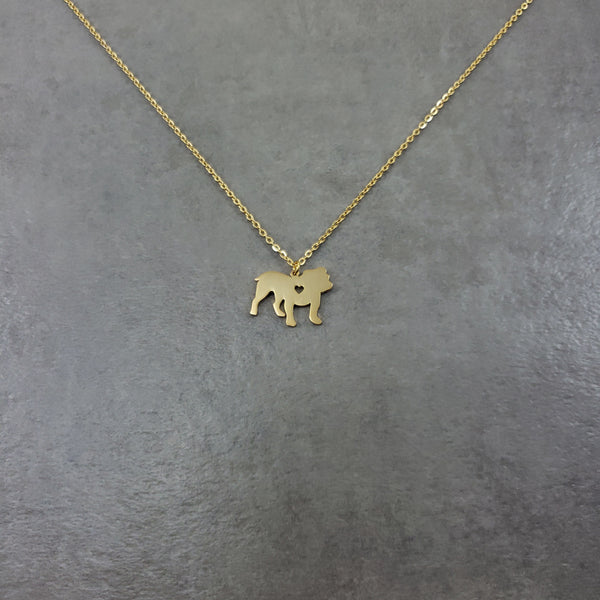Bulldog Gold Necklace