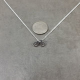 Bicycle Silver Necklace