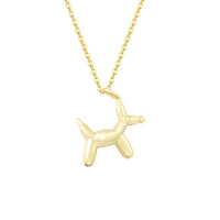Dog Balloon Animal Gold Necklace