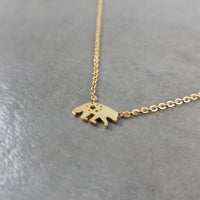 Bear Gold Necklace