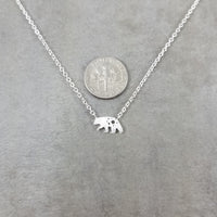 Bear Silver Necklace