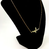Heartbeat Gold Necklace