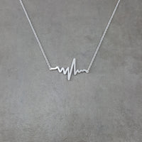 Heartbeat Silver Necklace