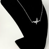 Heartbeat Silver Necklace