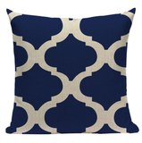 Blue Pattern Pillow BG1