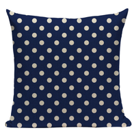 Blue Polka Dot Pillow BG3