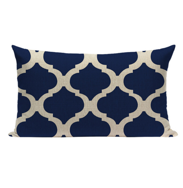 Blue Pattern Pillow Small BGS1