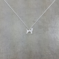 Chihuahua Dog Silver Necklace