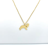 Cocker Spaniel Dog Gold Necklace