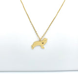 Cocker Spaniel Dog Gold Necklace