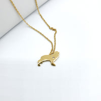 Cocker Spaniel Dog Gold Necklace