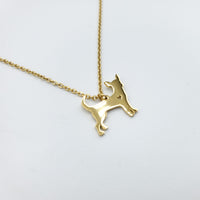 Chihuahua Dog Gold Necklace