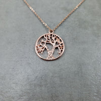 Tree Of Life Rose Gold Necklace