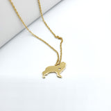 Cocker Spaniel Dog Gold Necklace