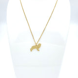 Cocker Spaniel Dog Gold Necklace