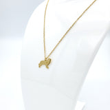 Cocker Spaniel Dog Gold Necklace