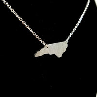 North Carolina State Silver Necklace