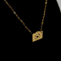 Camera Gold Necklace