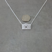 Camera Silver Necklace