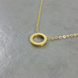 Circle Karma Gold Necklace