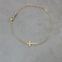 Cross Gold Bracelet