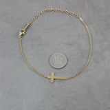 Cross Gold Bracelet