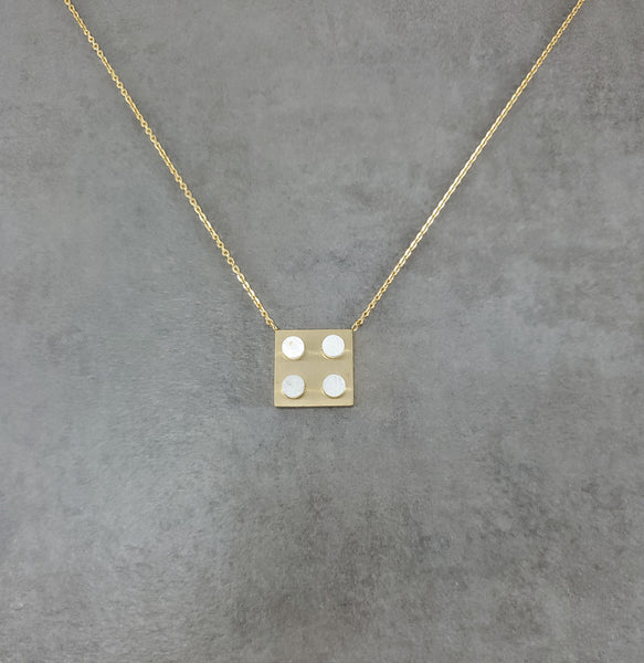 Dice Gold Necklace