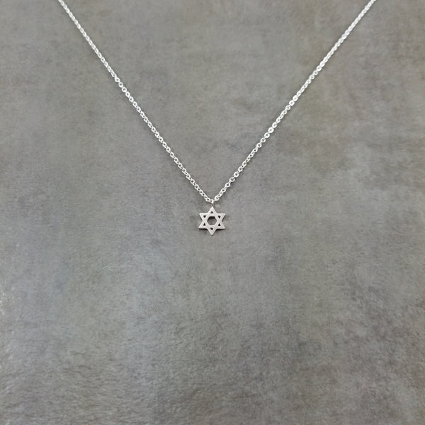 Star of David Silver Necklace