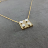 Dice Gold Necklace