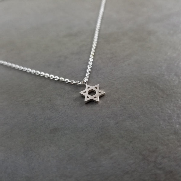 Star of David Silver Necklace - Womens Fashion Jewelry – Lil Pepper Jewelry