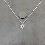 Star of David Silver Necklace
