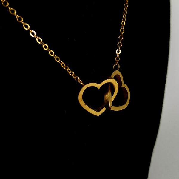 Double Heart necklace - KSP Jewelry