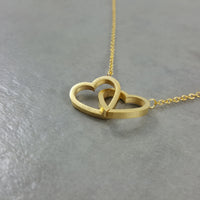 Heart Double Gold Necklace