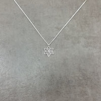 Flower Star Silver Necklace