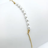 Small Pearls Gold Bracelet