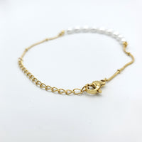 Small Pearls Gold Bracelet