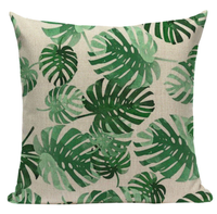 Green Leaf Rainforest Pillow Cover GL3