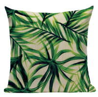 Green Leaf Rainforest Pillow Cover GL5