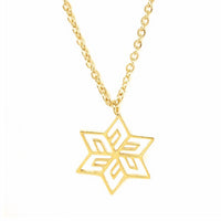 Flower Star Gold Necklace