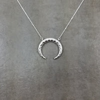 Horn Silver Necklace