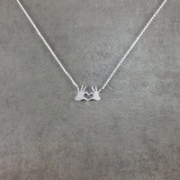 Hands Heart Silver Necklace