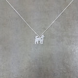 Husky Dog Silver Necklace