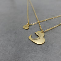 I Carry Your Heart With Me Gold Necklace