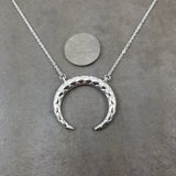 Horn Silver Necklace