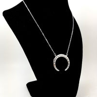 Horn Silver Necklace